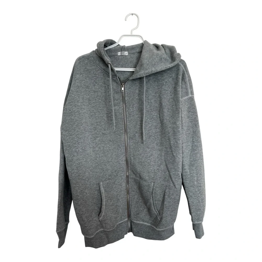 FREE with any purchase- Gray oversized Hoodie Sweater size medium - Picture 1 of 5